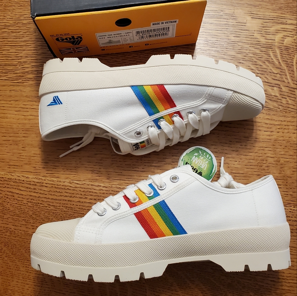 Gola Coaster Peak Rainbow Sneakers - off-white/multi - Picture 9 of 12